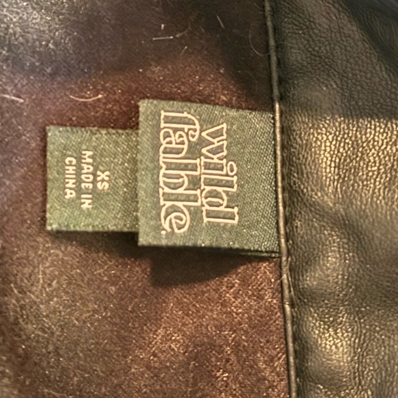 Wild fable faux leather shacket - Picture 2 of 4